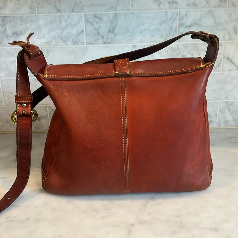 Vintage Frye Shoulder Tote‎ Message Bag As-Is